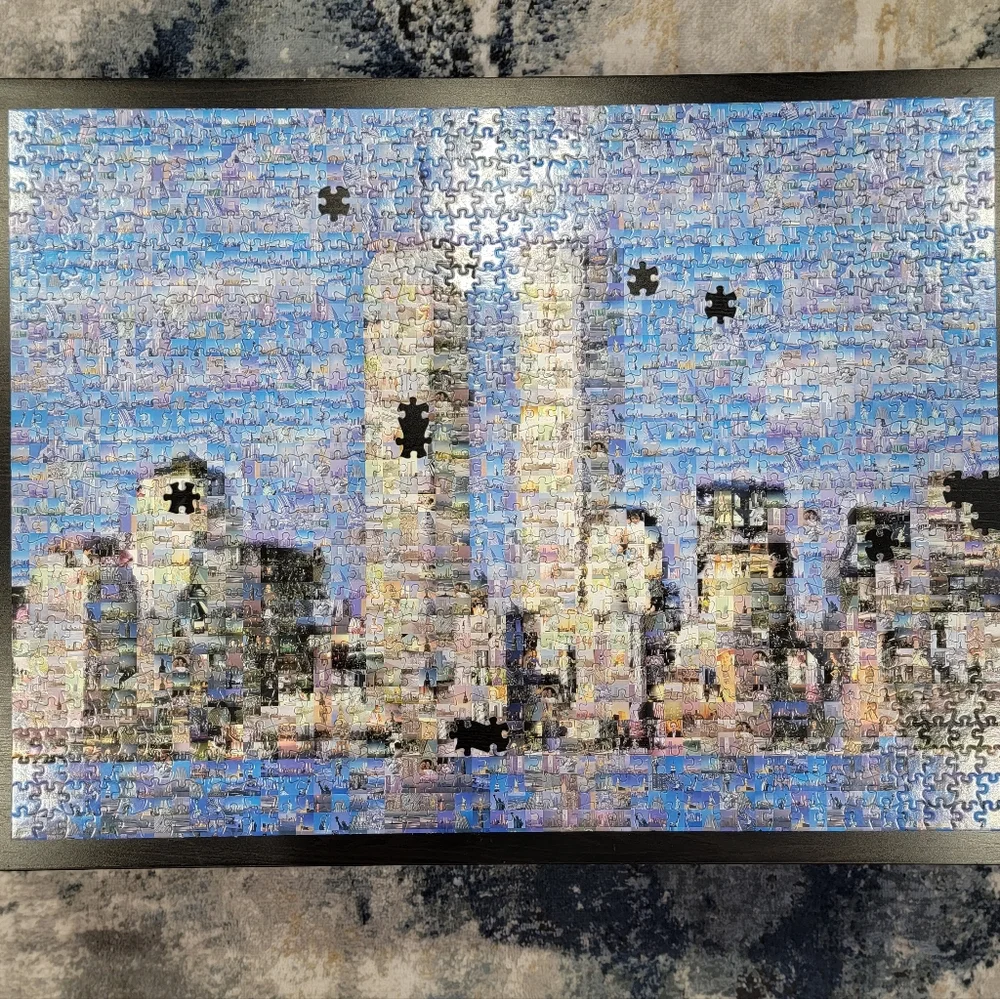 Buffalo Photomosaic NYC Skyline 1000 Piece Puzzle